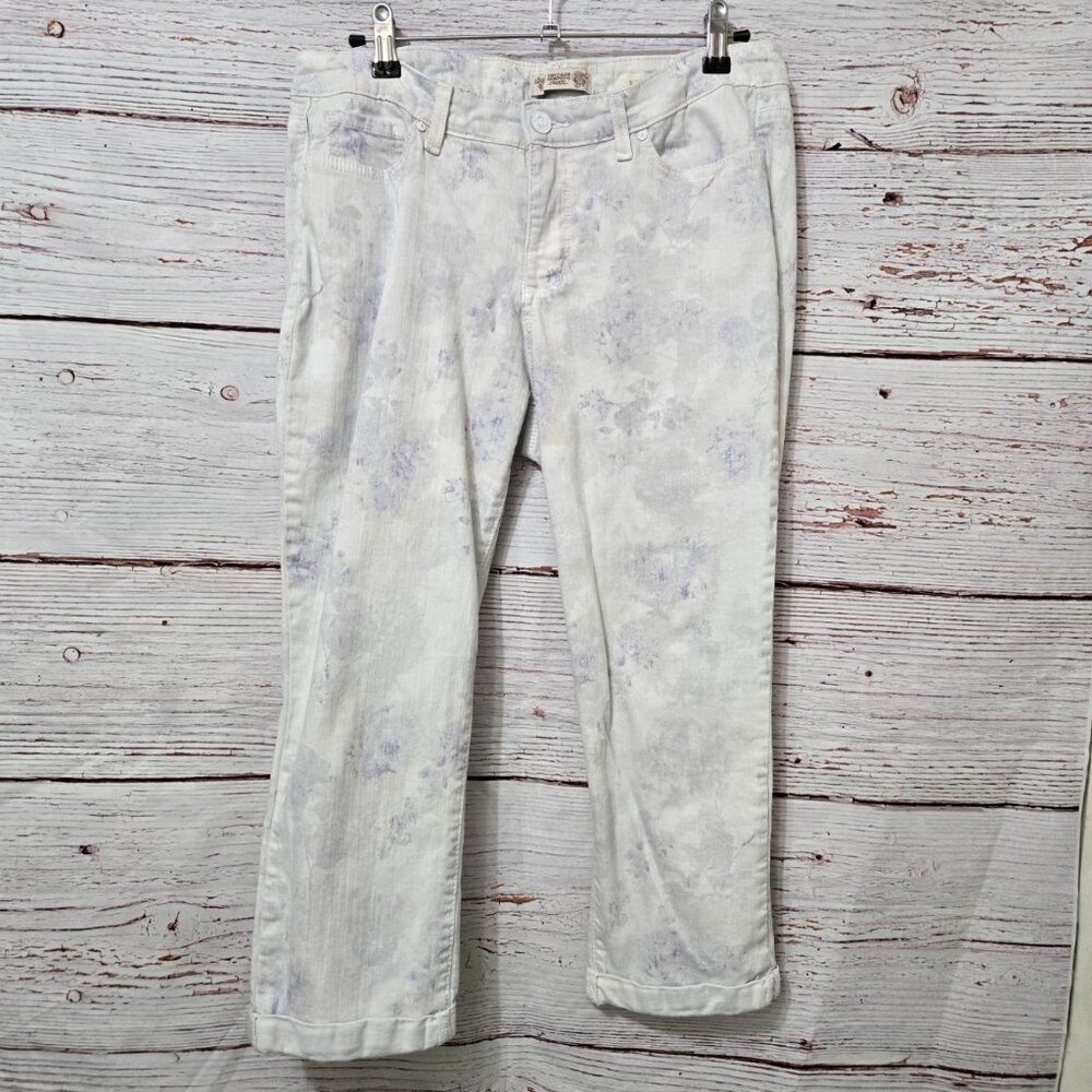 #235 Pre-Loved Vintage America Blues Boho Crop